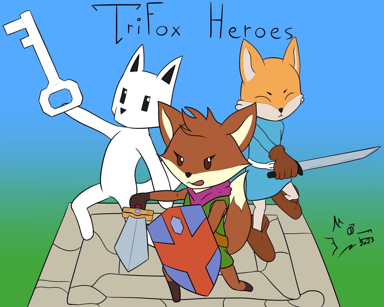 Fox trio from various videogame