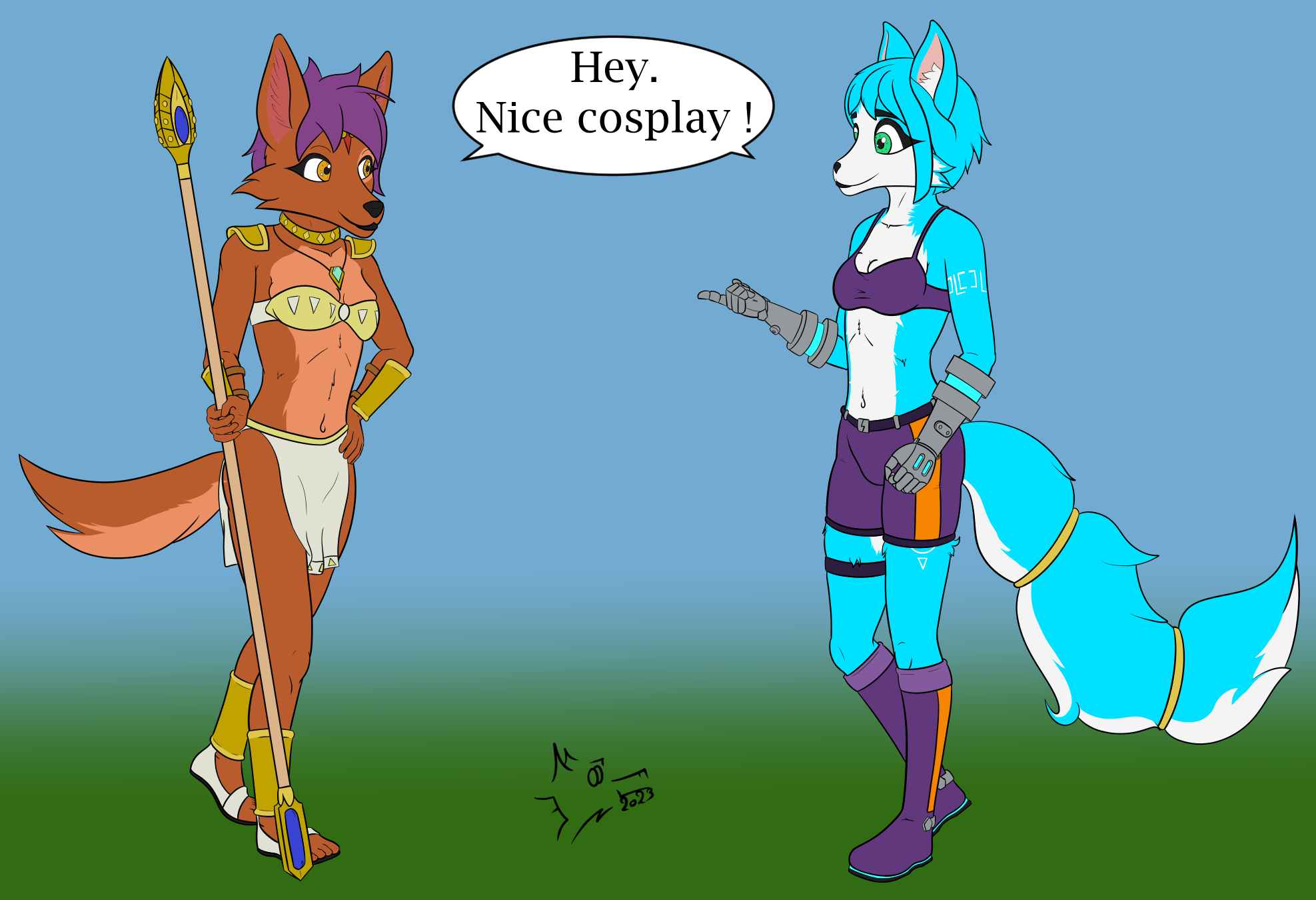 Kincaid and K swap fanart
